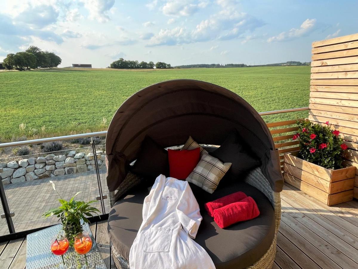 Chalet-Ferienwohnung Giebeltraum, 115 Qm, Wellness/Fitness/Sauna - Bergroedelhof Feilitzsch Εξωτερικό φωτογραφία